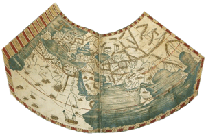 Mapamundi basado en Ptolomeo incluido en la edici&oacute;n de Roma de 1478